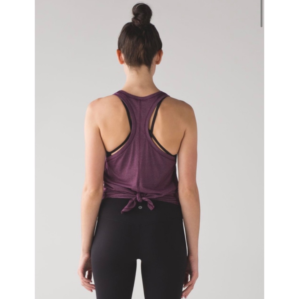 Lululemon Tie It Up Singlet Heathered Plum